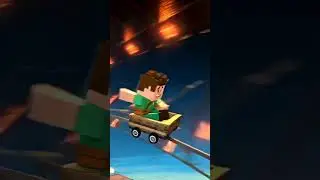 🚄 STEVE RIDES LIKE LIGHTNING in this insane minecart speed!