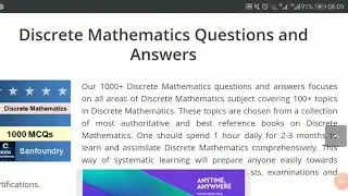 Discrete Mathematics all topics mcqs with Answers
