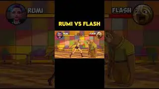 FLASH vs RUMI #animation #cartoon #shorts
