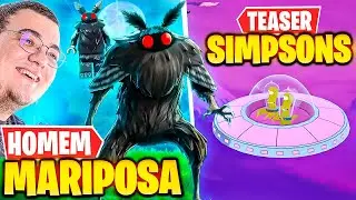 🛸 TEASER DA NAVE DOS SIMPSONS no FORTNITE?! e NOVA SKIN do HOMEM MARIPOSA! 😱🔥