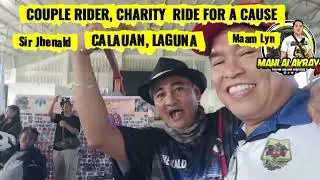 Charity Ride for a cause,  CALAUAN, LAGUNA  @jhenald and maam @lynmaro