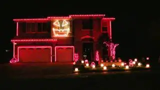 Halloween Light Show 2010 HD - This is Halloween ( Marilyn Manson )