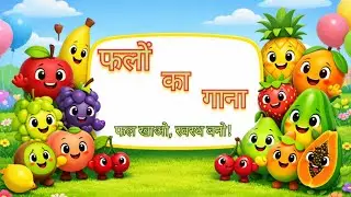 फलों का गाना 🍎 | चलो फल खाएँ! 🥭 | Fruits Song for Kids #youtubekids #kidslearning #fruit 