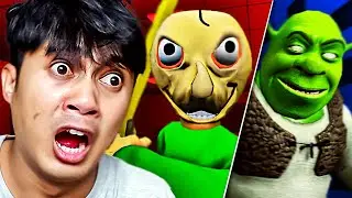 BALDI GILA MUNCUL DI SHREK IN THE BACKROOM! (ROBLOX) PART 2