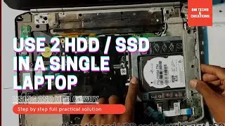 How to use TWO HARD DISK'S in ONE LAPTOP ? | Using 2nd HDD Caddy | BM Techs & Creations