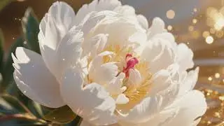 Elegant White Blossom — Soft Ambient Art for Calm Focus & Gentle Relaxation