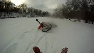 Gopro HD- CRF150 crashes on river!