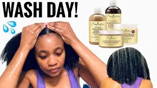 Wash day | SHEA MOISTURE | strengthen & restore | IMMEDIATELY YES!