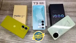 Moto G85 5g vs Vivo T3 5g vs Iqoo Z9s 5g - Flipkart Sale Discount 🔥| Best Camera 📸 | 12gb ram
