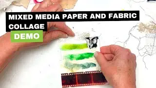 Mixed Media Art Process | Final Day of 100 Day Project | Making EmbellishBits