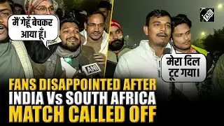 Fans disappointed after India vs South Africa 4th T20i abandoned due to fog in Lucknow