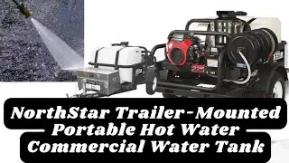 Best NorthStar Trailer-Mounted Portable Hot Water Commercial Pressure Power Washer|machine|car clean