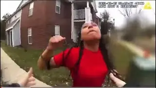 Angry Black Woman Punches Cop In The Face During Arrest