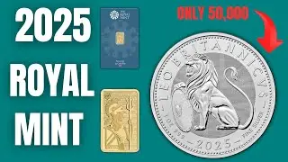 Royal Mint - British Lion 2025 UK 1oz Silver Bullion and new Britannia 1g Gold Bullion Minted Bar