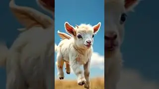 🪽goat flying in sky 🐐🐑#shorts #viral #treanding #goatfly#newshorts