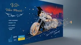 Як зібрати легендарний Чоппер? | Огляд та збірка 3D-пазла Veter Models Chopper-V1