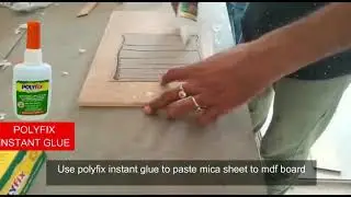 Mica pasting without nails || polyfix instant glue