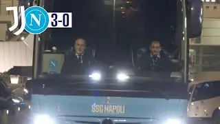 JUVE-NAPOLI 3-0 😖 Gli azzurri se ne vanno via cos&igrave; dopo la sconfitta!