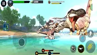 OVIRAPTOR Vs  TYRANNOSAURUSREX  ( MAX LEVEL) Jurassic Clash Primal Dino Sim