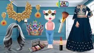 Talking single billi ka funny makeup comedy video| comedy video billi wali funny 💄