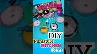 DIY Miniature Kitchen Items #citpooja #shorts #diy #craft #toys  👉@tskartandcraft