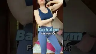 Back arm fat workout. Bat wings exercises with resistance bands. Tone back of the arm at home easily