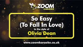 Olivia Dean - So Easy (To Fall In Love) (Karaoke Version) with Lyrics On Screen