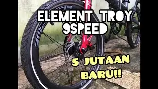SEPEDA LIPAT ELEMENT TROY x9 #sepedalipat #elementtroy #sepeda #gowes #foldingbike #elementbike