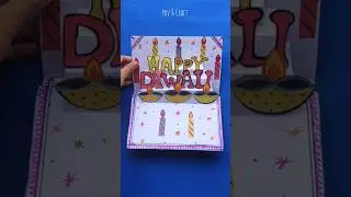 Happy 🪔🪔Diwali greeting card🪔🪔 #shorts#pkv #handmadecard
