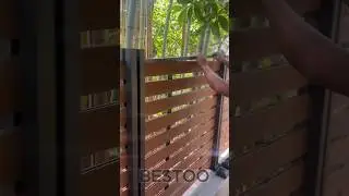 WPC Fence:Aluminium post+Wood Composite Fence Panel make your Garden nice looking  #wpcfence #fence
