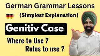 German Grammar Lessons | Online German Classes | Genitiv Case(simplest explanation)de