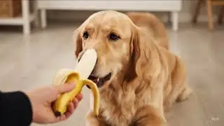 Dog Eating Banana