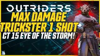 1 SHOT EYE OF THE STORM! 66M DAMAGE! Max Damage Trickster Build! // Outriders Co-Op & Solo Setups
