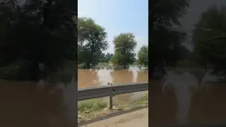 Biggest flood history is passing through Multan / Muzaffargarh in the Chenab River #multan #chenab