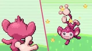Shiny Aipom in Emerald's Safari Zone after 11,048 random encounters + Shiny Fail