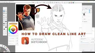 How to Draw Clean Line Art | #Eleven (#strangerthings  ) Step-by-Step