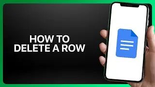 Как удалить строку из таблицы Google Docs 2025! Учебное пособие
