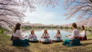 Нежное звучание леса с пением птиц и мягким хэнпаном для глубокой ночной медитации и сна