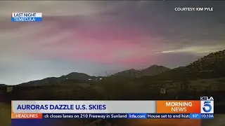 Video: Northern Lights dazzle Southern California skies