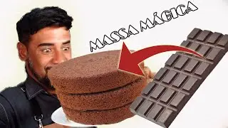 BOLO DE CHOCOLATE FEITO COM UMA BARRA DE CHOCOLATE NOBRE NA RECEITA 😱☕