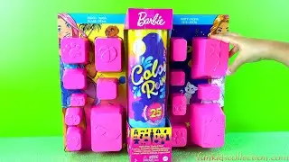 Barbie Color Reveal 25 Surprises | Unboxing Barbie Color Reveal Barbie Beach to Party
