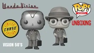 Vision 50s Chase Funko Pop Vinyl Disney Marvel Wandavision Limited Edition Exclusive Grey Suit