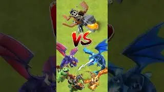 Max Dragon Rider vs All Max Dragon🤯|| Clash of Clans #clashofclans #coc #dragon
