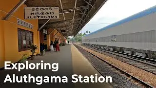 Exploring Aluthgama Railway Station in Sri Lanka