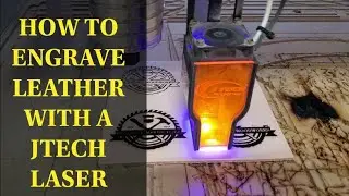 The JTECH Laser can engrave leather with EASE!