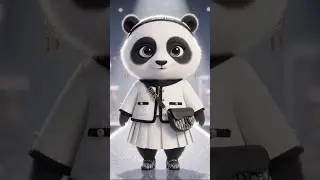 Dior Panda on the runway!! 🐼🩷
