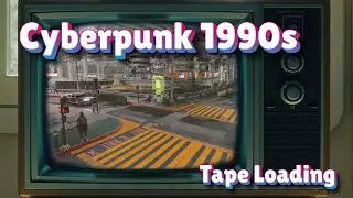 Cyberpunk 1990s Style | Retro TV and Spectrum Tape Loading