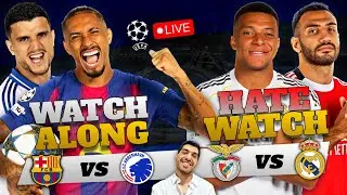 BARCELONA VS COPENHAGEN | BENFICA VS REAL MADRID | LIVE CHAMPIONS LEAGUE WATCHALONG