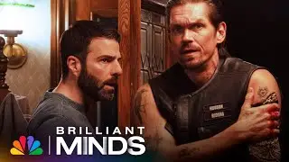 Dr. Wolf Pulls a Bullet Out of a Biker in His Parlor as the Gang Sips Tea | Brilliant Minds | NBC