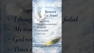 God Answered Without A Sound